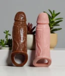 Veer Naagraj textured sleeve with veins and stretchable ring base