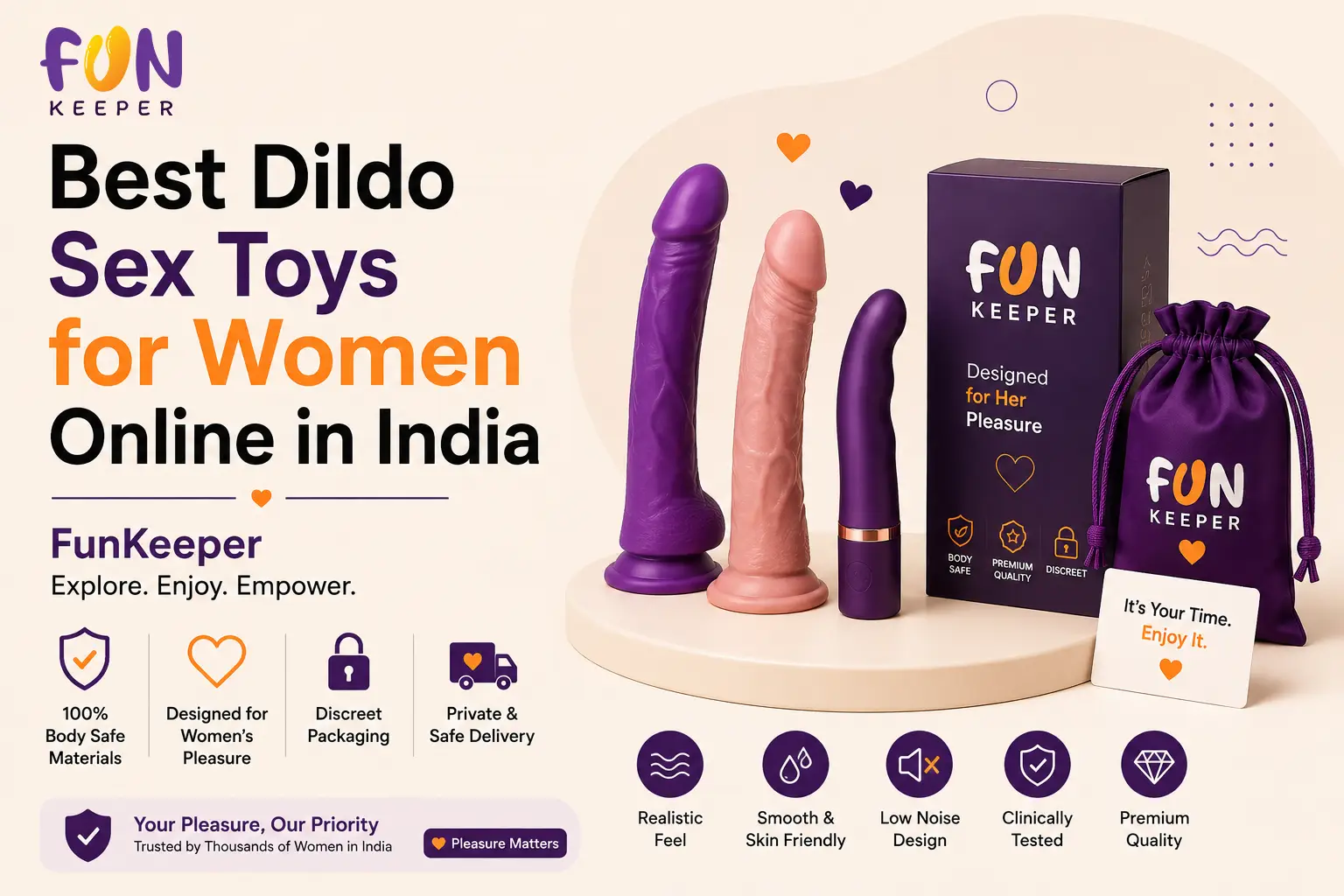 Best Dildo Sex Toys for Women Online in India – FunKeeper